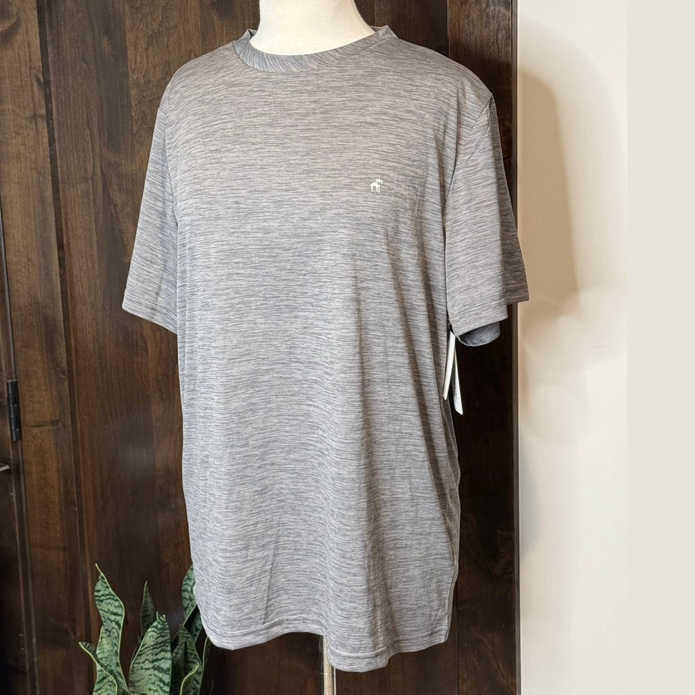NWT Men’s Caribbean Joe Island Supply Co Breeze Tech T-Shirt Size M Heather grey